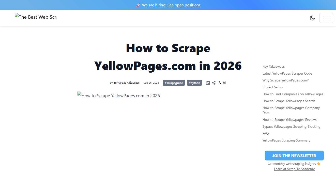 How to Scrape YellowPages.com in 2026