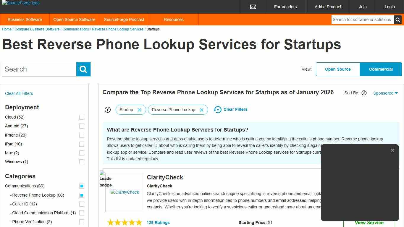 Best Reverse Phone Lookup Services for Startups of 2026 - Reviews & Comparison